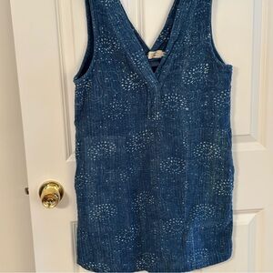 Faherty Women’s Dune Cotton Gauze Azure Dress, Size Small